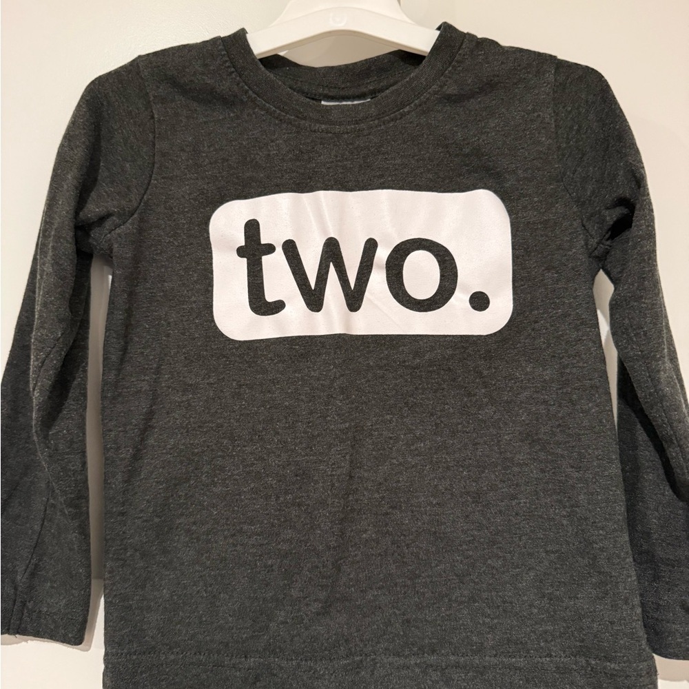 2nd Birthday Graphic Long Sleeve Tee